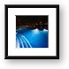 Night shot of the main pool area Framed Print