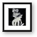 Large statue in black and white Framed Print
