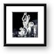 Mayan statue in black and white Framed Print