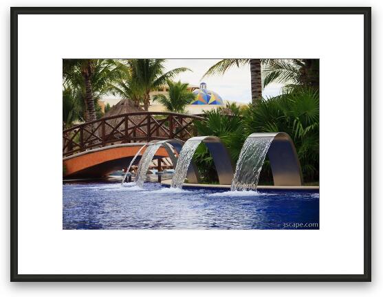 Pool fountains Framed Fine Art Print