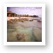 Long daytime exposure of the beach (ND110 filter) Art Print