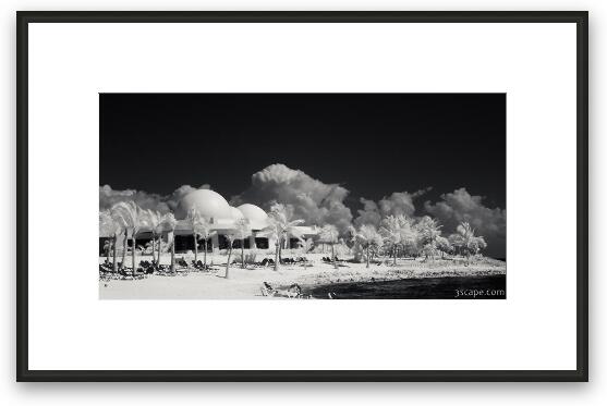 Barcelo Maya Palace beach in Infrared Framed Fine Art Print