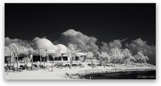Barcelo Maya Palace beach in Infrared Fine Art Metal Print