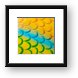 Colorful fish scales Framed Print
