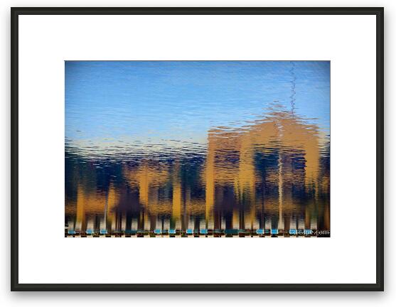 Building in the water Framed Fine Art Print