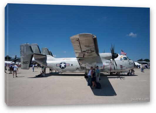 Navy C-2A Greyhound Fine Art Canvas Print