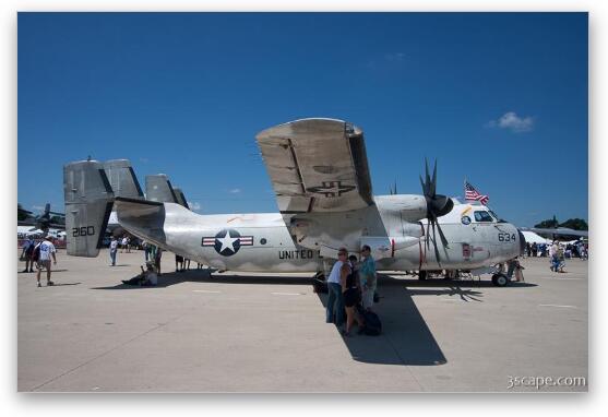 Navy C-2A Greyhound Fine Art Metal Print