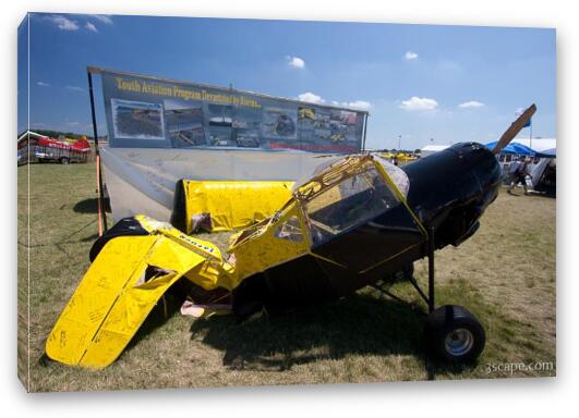 N60491 Kitfox built by boyscouts, destroyed in 2011 storm Fine Art Canvas Print