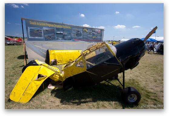 N60491 Kitfox built by boyscouts, destroyed in 2011 storm Fine Art Print