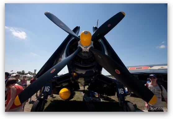 1945 Vought F4U-4 Corsair N713JT Fine Art Metal Print