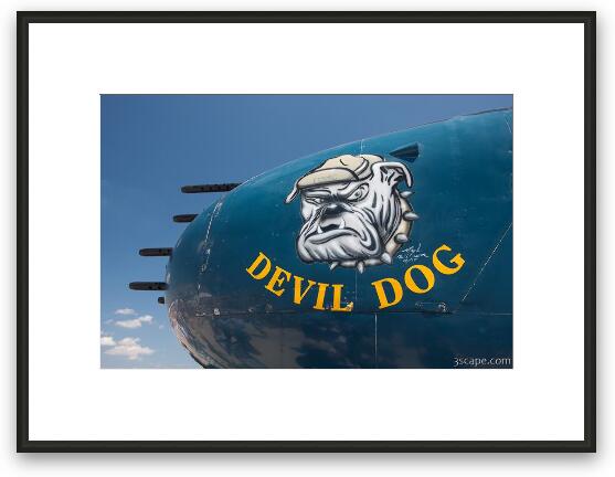 North American B-25 Mitchell - CAF Devil Dog Framed Fine Art Print
