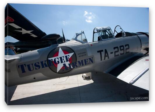 Tuskegee Airmen AT-6 Texan Advanced Trainer Fine Art Canvas Print