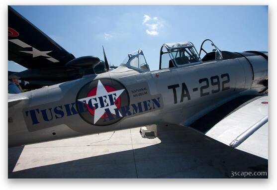 Tuskegee Airmen AT-6 Texan Advanced Trainer Fine Art Metal Print