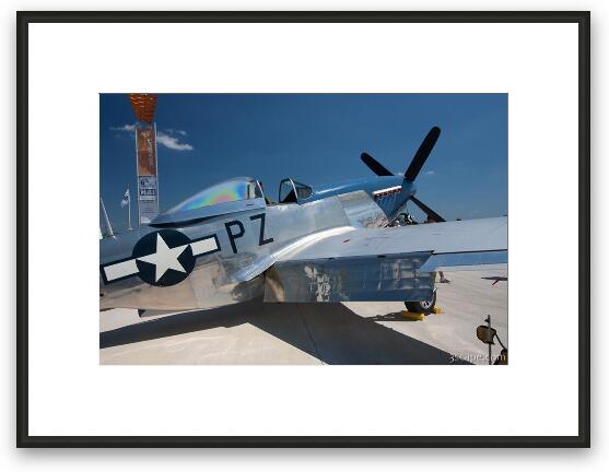 North American P-51D Mustang - Little Rebel N5551D Framed Fine Art Print