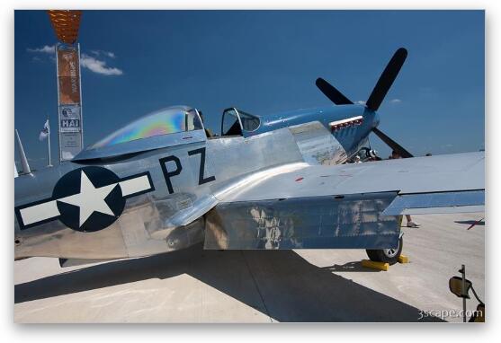 North American P-51D Mustang - Little Rebel N5551D Fine Art Metal Print