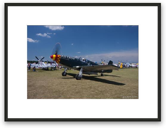 North American P-51B Mustang - Old Crow  Framed Fine Art Print