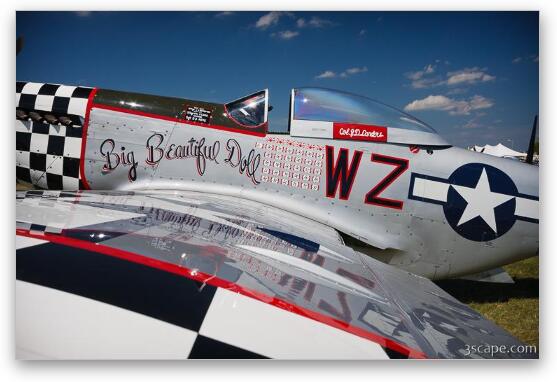 North American P-51D Mustang - Big Beautiful Doll 472218 Fine Art Print