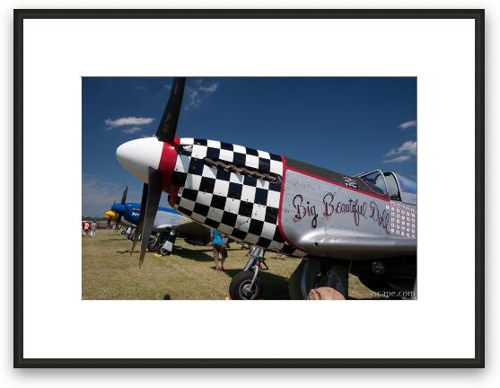North American P-51D Mustang - Big Beautiful Doll 472218 Framed Fine Art Print