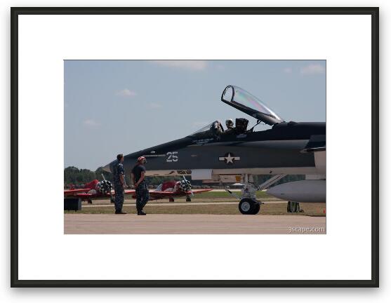 US Navy F/A-18 Super Hornet Framed Fine Art Print