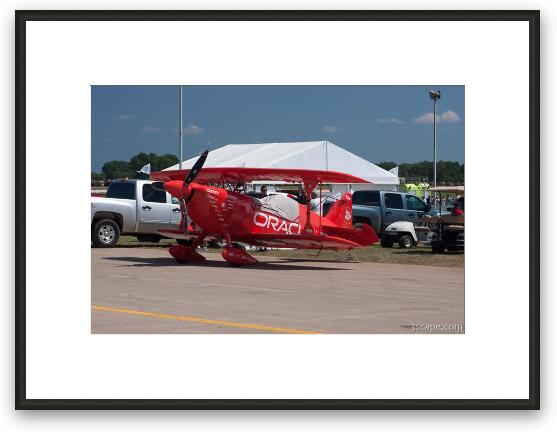Team Oracle Aeroteck Pitts S2S biplane N260HP Framed Fine Art Print