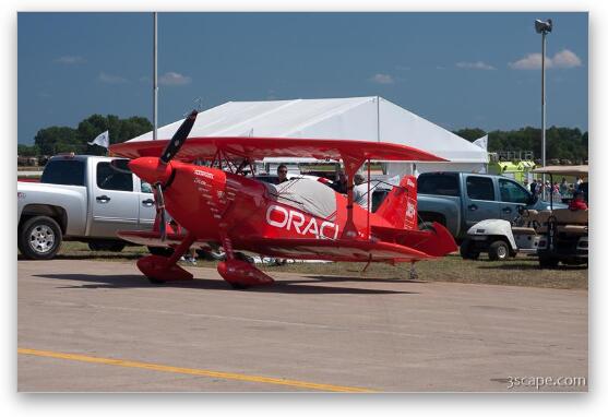 Team Oracle Aeroteck Pitts S2S biplane N260HP Fine Art Metal Print