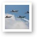 Red Star Aerobatic Team in Russian Yak-52 aircraft Art Print