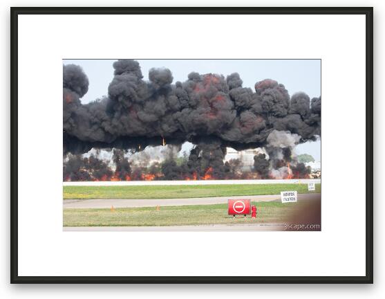 Mock bombing run Framed Fine Art Print