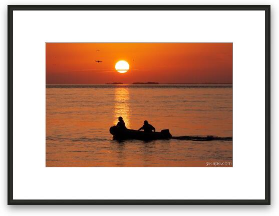 Florida Keys Sunset - from Sunset Grille Framed Fine Art Print