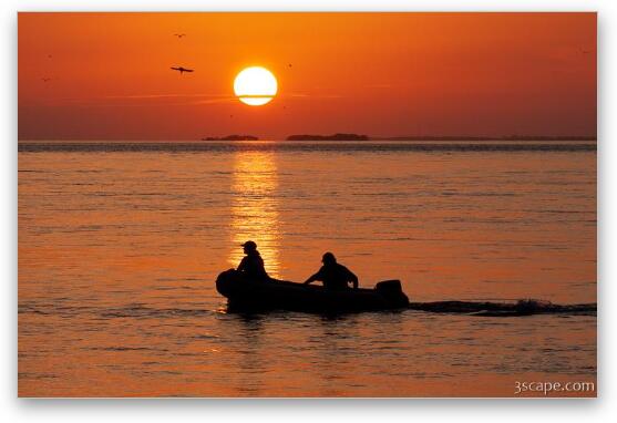 Florida Keys Sunset - from Sunset Grille Fine Art Metal Print