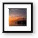 Seven Mile Bridge at sunset (view from Sunset Grille, Marathon) Framed Print
