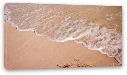 Waves on the beach Fine Art Canvas Print