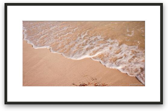 Waves on the beach Framed Fine Art Print
