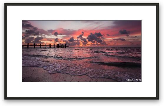 Sunrise Panoramic, Marathon Key Framed Fine Art Print