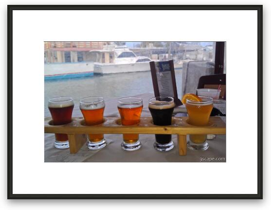 Beer flight Framed Fine Art Print