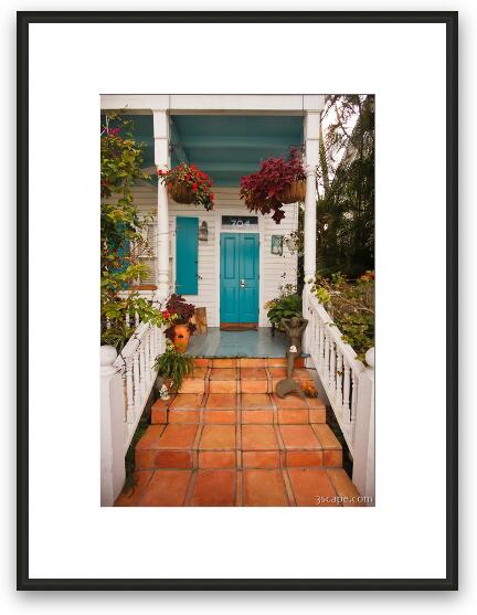 Colorful door - Key West Framed Fine Art Print