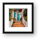 Colorful door - Key West Framed Print