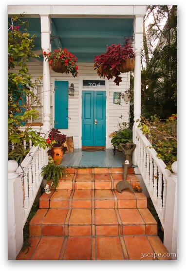 Colorful door - Key West Fine Art Print
