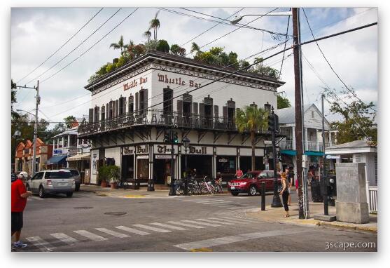 The Bull and Whistle Bar - Key West Fine Art Print