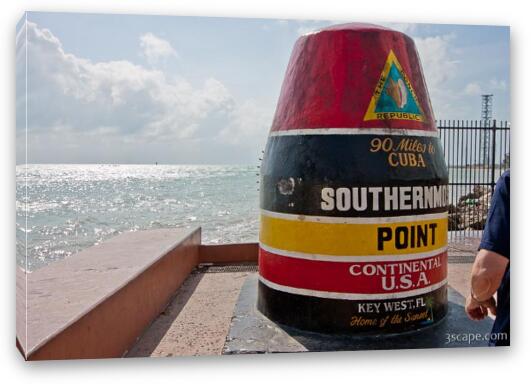Southernmost Point of the Continental USA Fine Art Canvas Print
