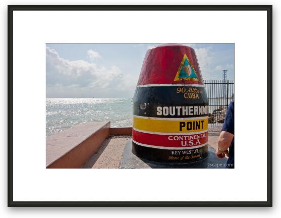 Southernmost Point of the Continental USA Framed Fine Art Print