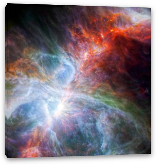 Orion's Rainbow of Infrared Light Fine Art Canvas Print