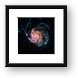 Pinwheel Galaxy Rainbow Framed Print