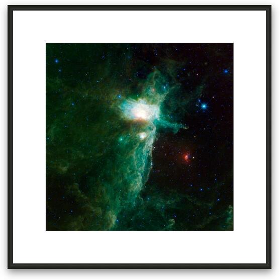 Flame Nebula Framed Fine Art Print