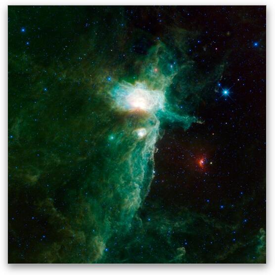 Flame Nebula Fine Art Metal Print