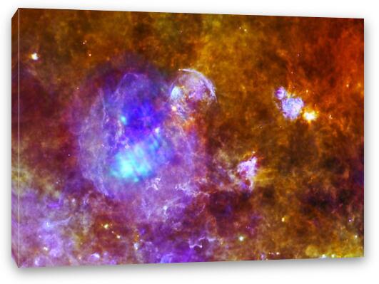 Life and Death in a Star-Forming Cloud Fine Art Canvas Print