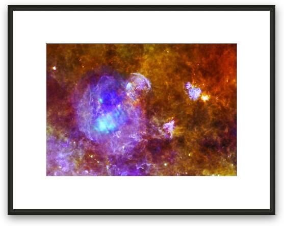 Life and Death in a Star-Forming Cloud Framed Fine Art Print