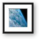 Oblique Shot of Earth Framed Print