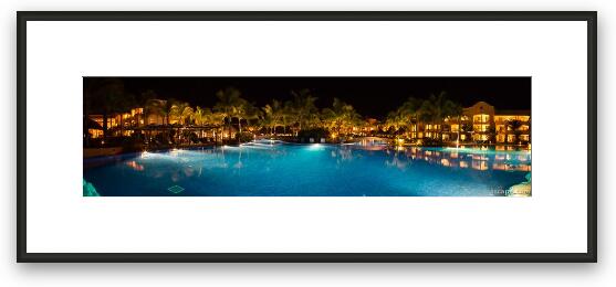Panoramic of Barcelo Pool Framed Fine Art Print