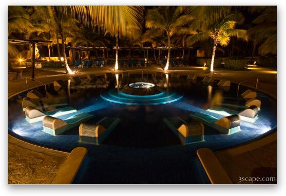 Another Barcelo Pool Fine Art Metal Print