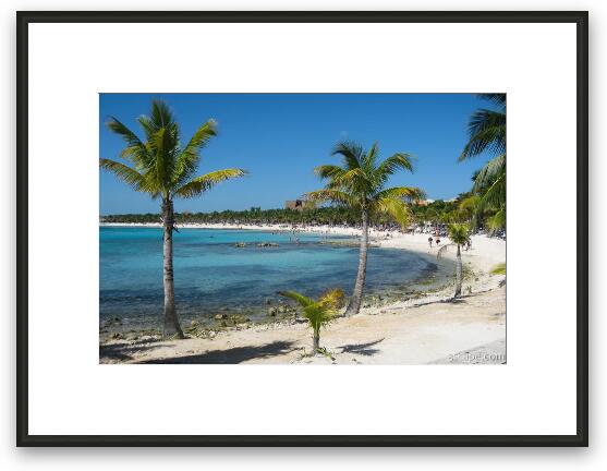 Riviera Maya Beach Framed Fine Art Print